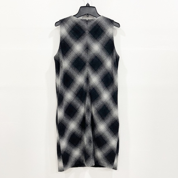 Robert Rodriguez Wool Plaid Sleeveless Dress Bow 6 - Picture 6 of 10
